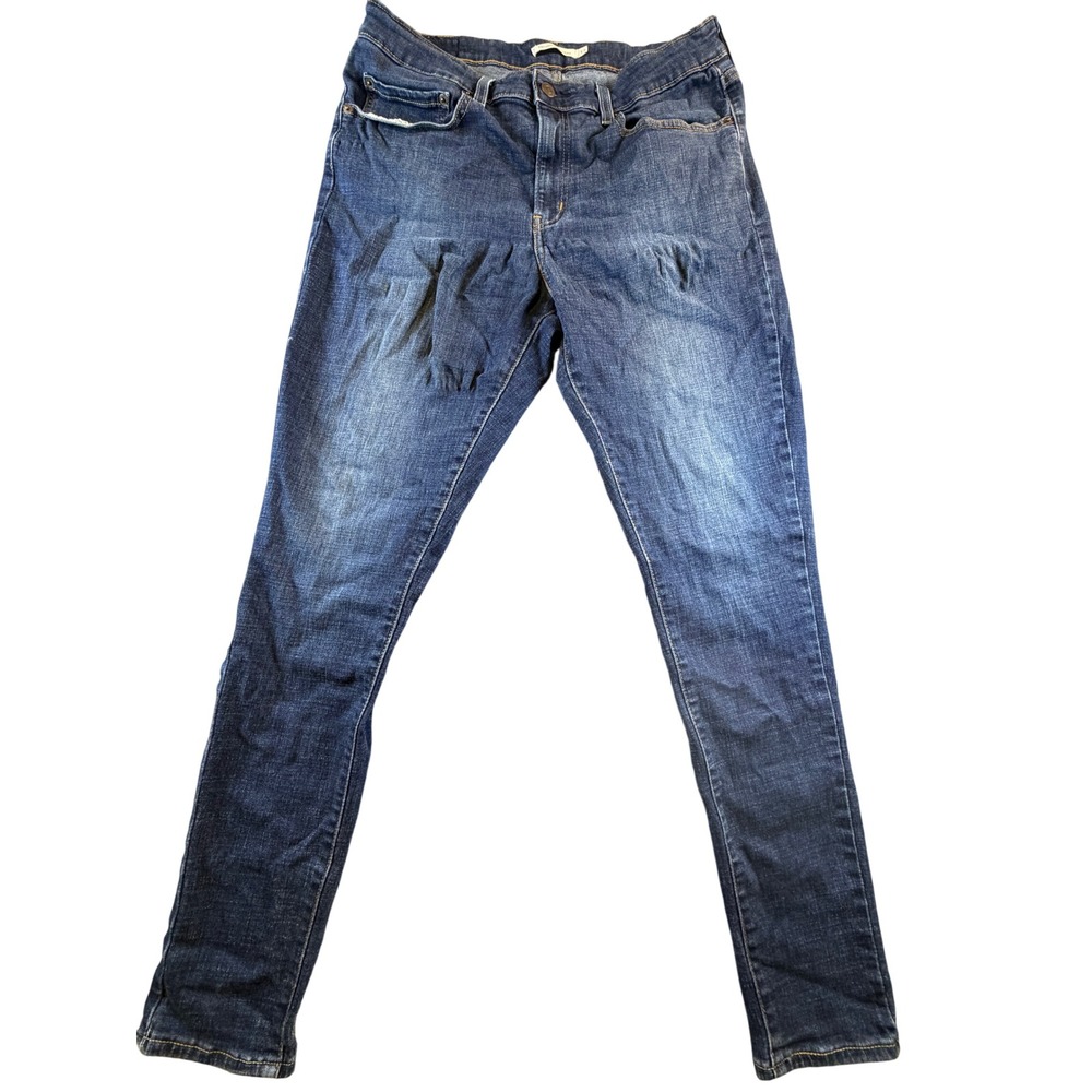 Levis 721 High Rise Skinny Jeans Medium Wash Blue Denim W33 L30 18882-0047